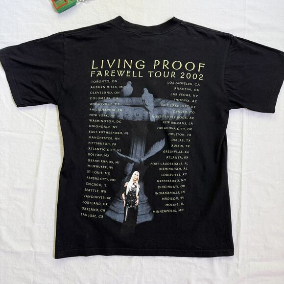Y2K Cher Living Proof Tour T-Shirt - M - Picture 3 of 5